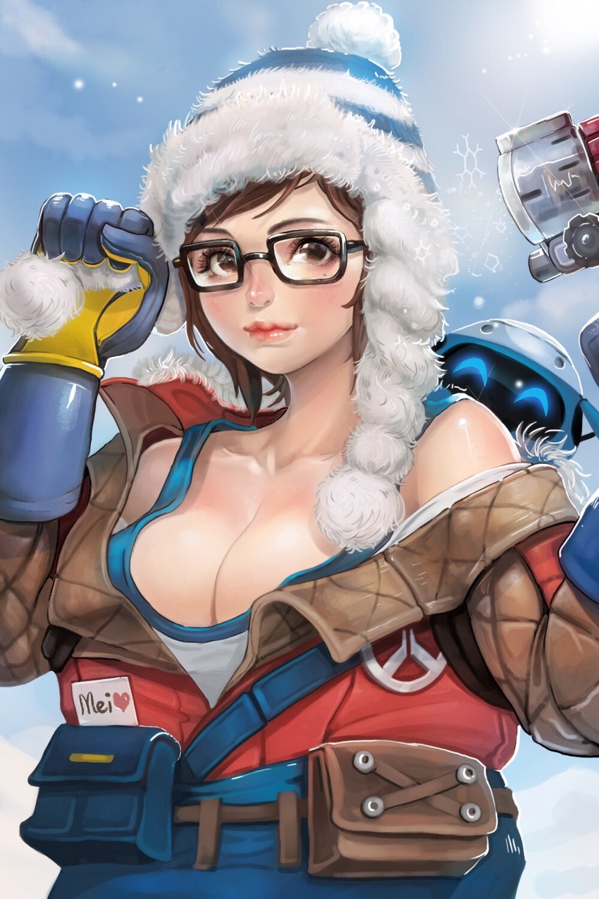 mei, snowball, and ecopoint: antarctica mei (overwatch and 1 more) drawn by jaehimon