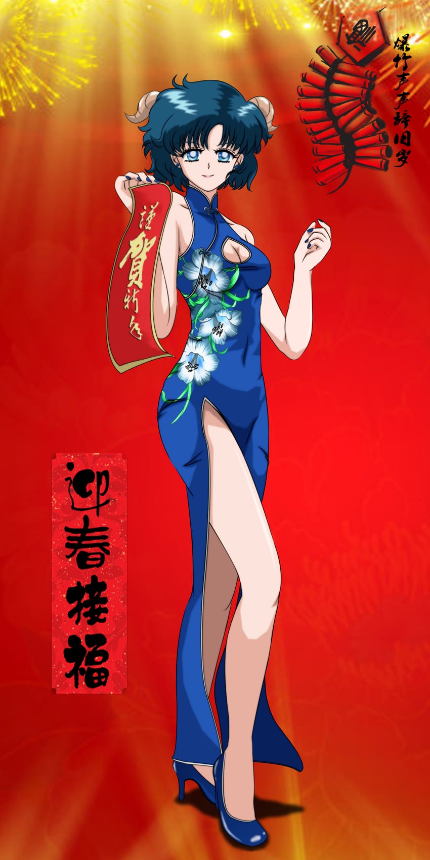 mizuno ami (bishoujo senshi sailor moon) drawn by cllbig