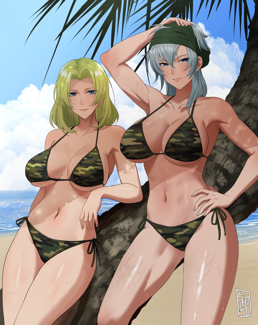 selena and echidna (fire emblem and 2 more) drawn by oyatsu_0
