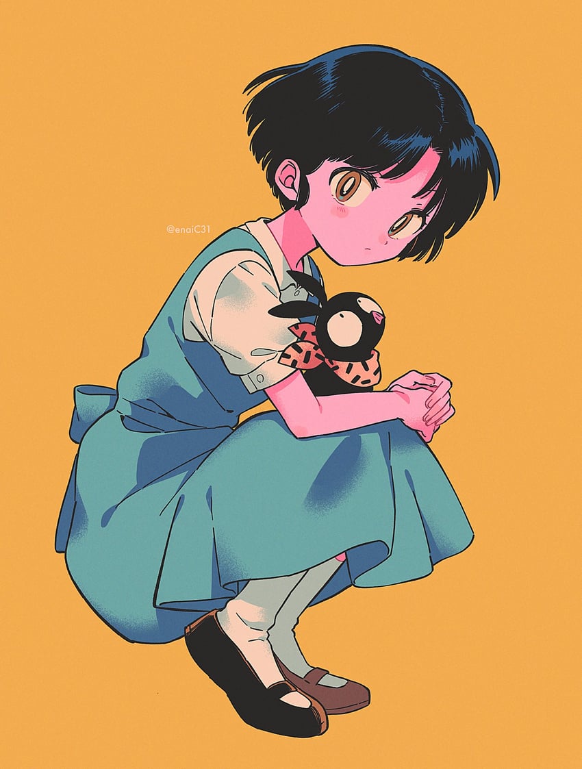 tendou akane and p-chan (ranma 1/2) drawn by menma_(enaic31)