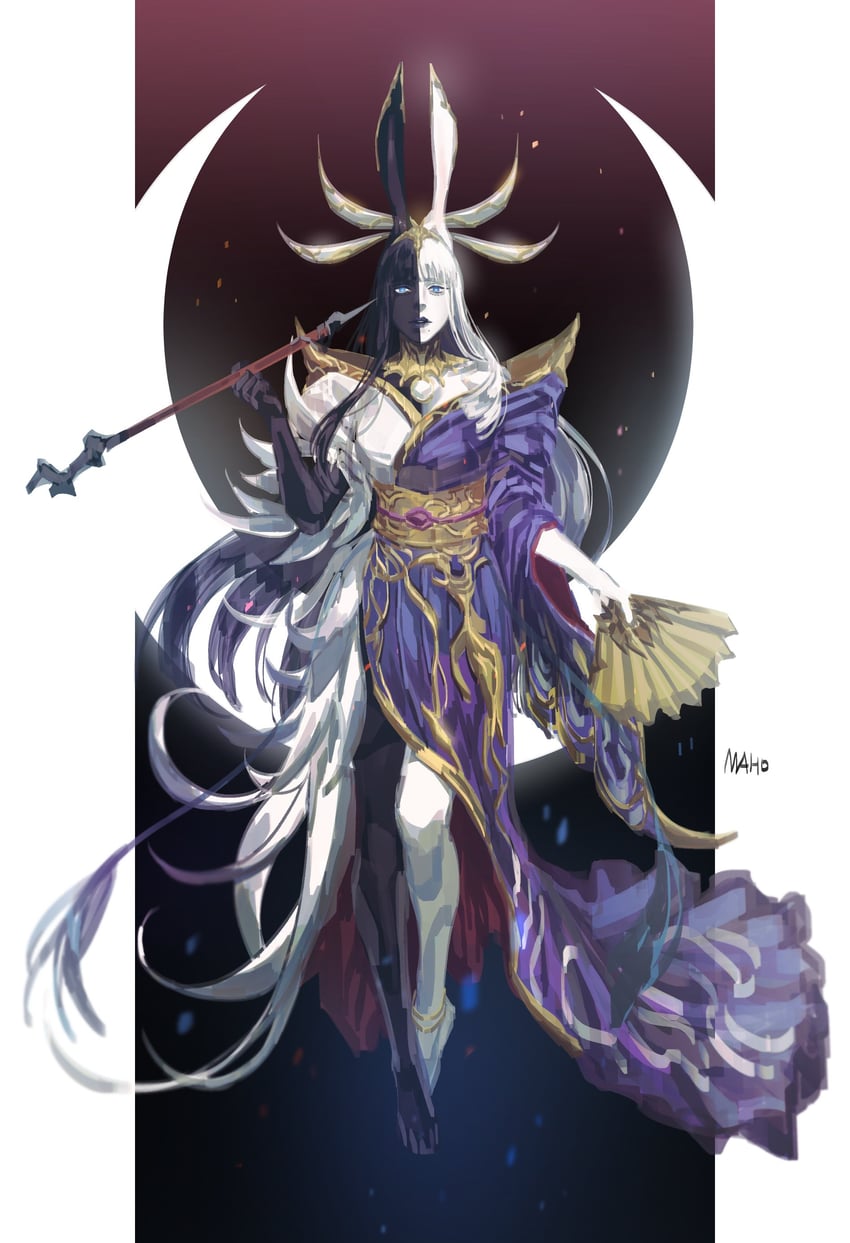tsukuyomi (final fantasy and 1 more) drawn by karmaho