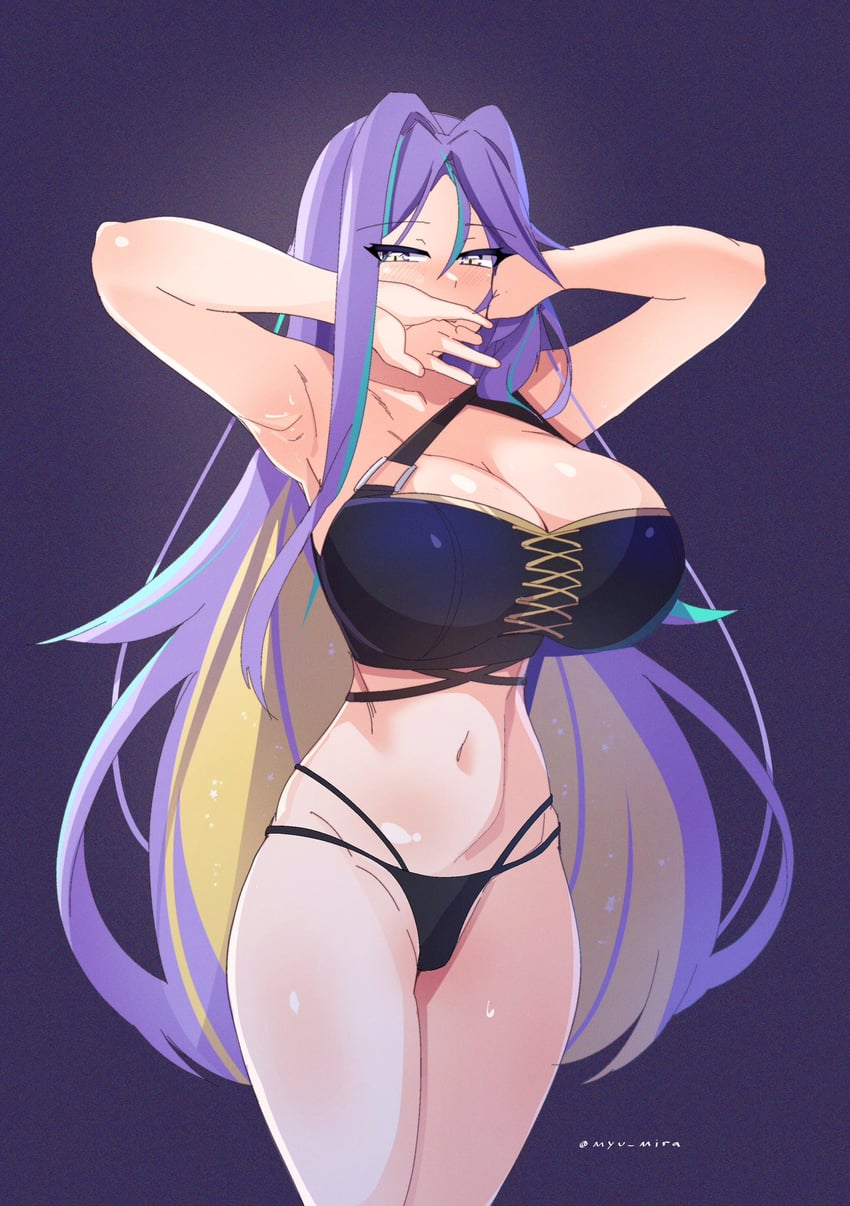 moona hoshinova (hololive and 1 more) drawn by myumi