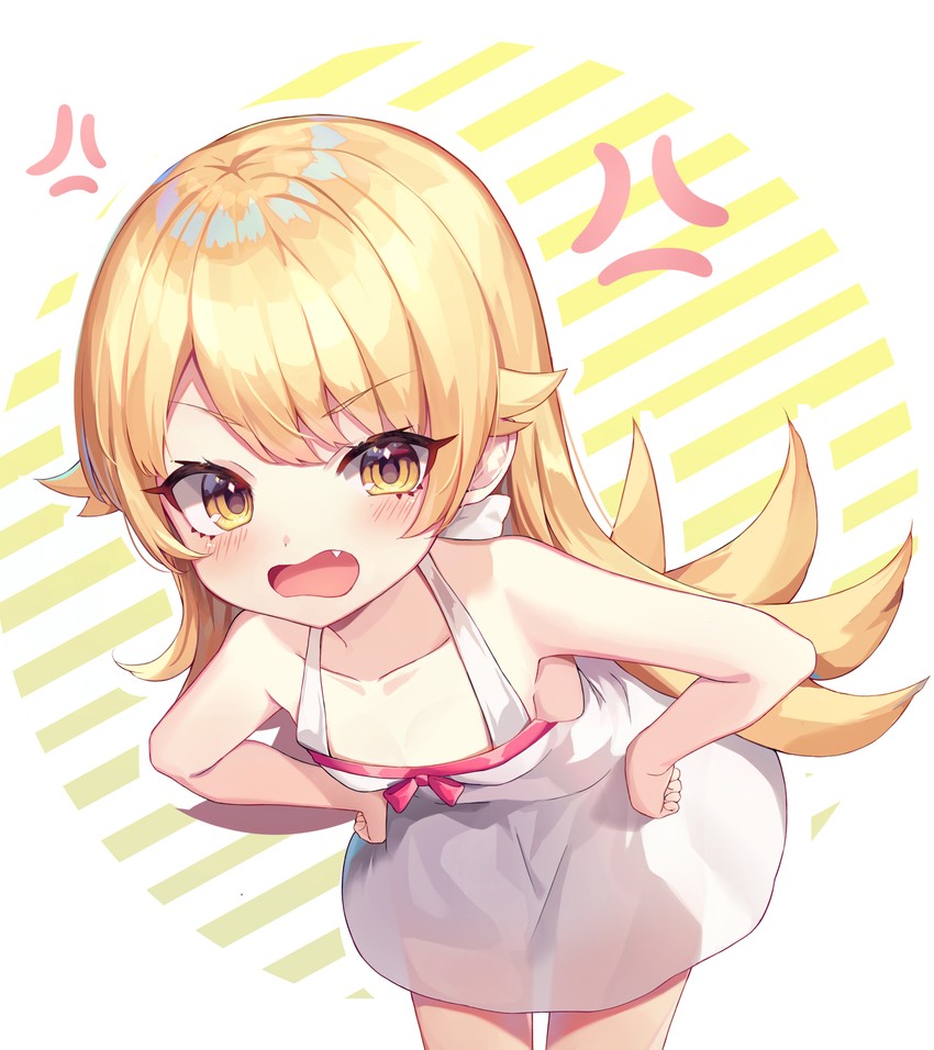 oshino shinobu (monogatari and 1 more) drawn by nam_(nam990902)