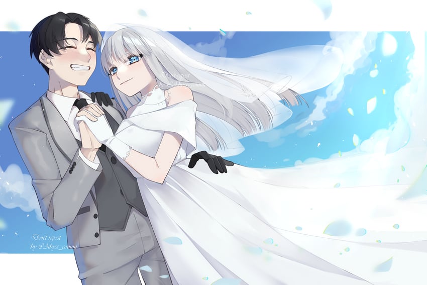 roland and angelica (project moon and 1 more) drawn by touu_yaiba