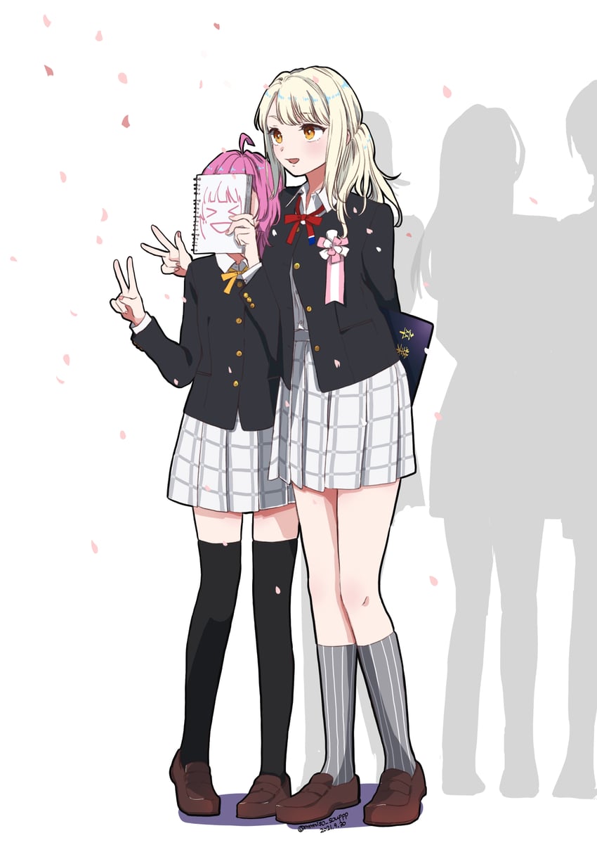 tennoji rina and miyashita ai (love live! and 1 more) drawn by yurine_(mmmiso_souppp)