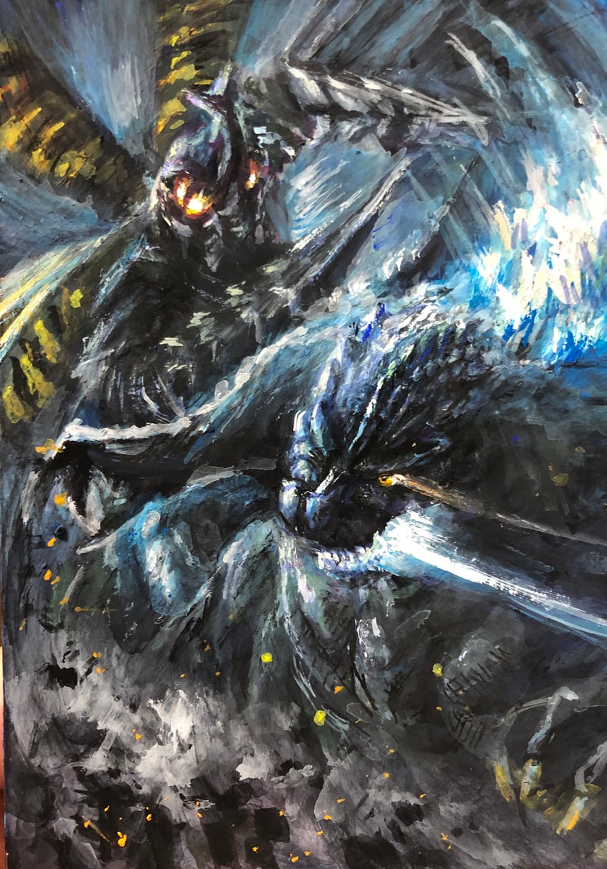 godzilla and megalon (godzilla and 1 more) drawn by g.n.a