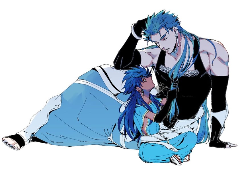cu chulainn and romulus quirinus (fate and 1 more) drawn by sbdugite