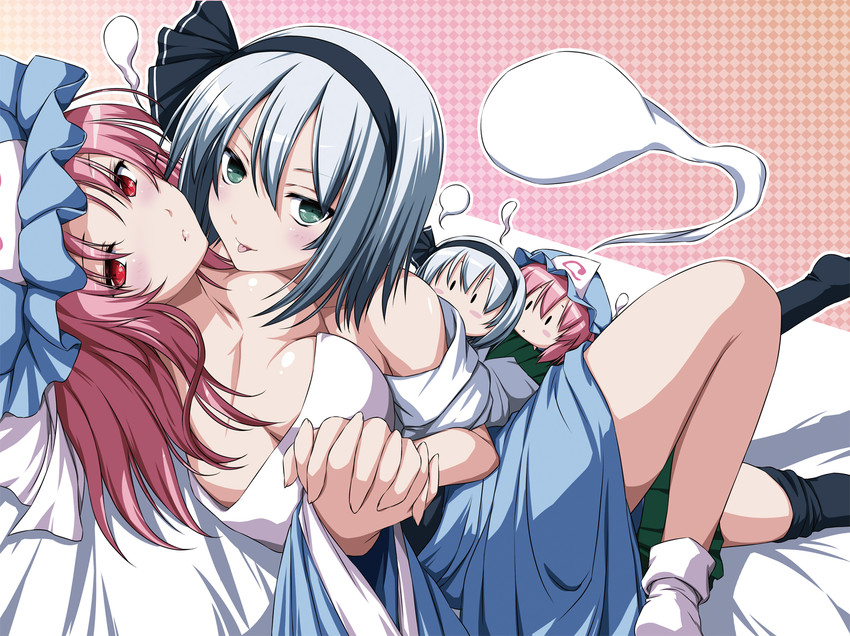 konpaku youmu and saigyouji yuyuko (touhou) drawn by nori_tamago