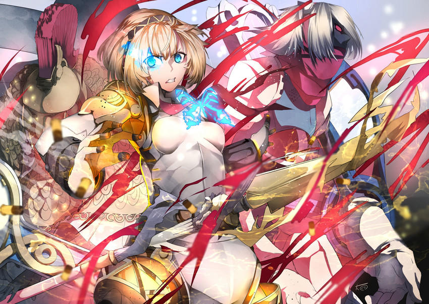 aigis, orpheus, and athena (persona and 1 more) drawn by daikoku_osamu