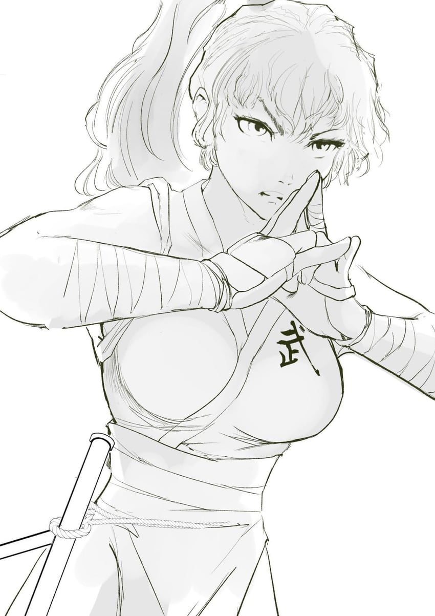 genryuusai maki (street fighter and 1 more) drawn by hiroshi_mono
