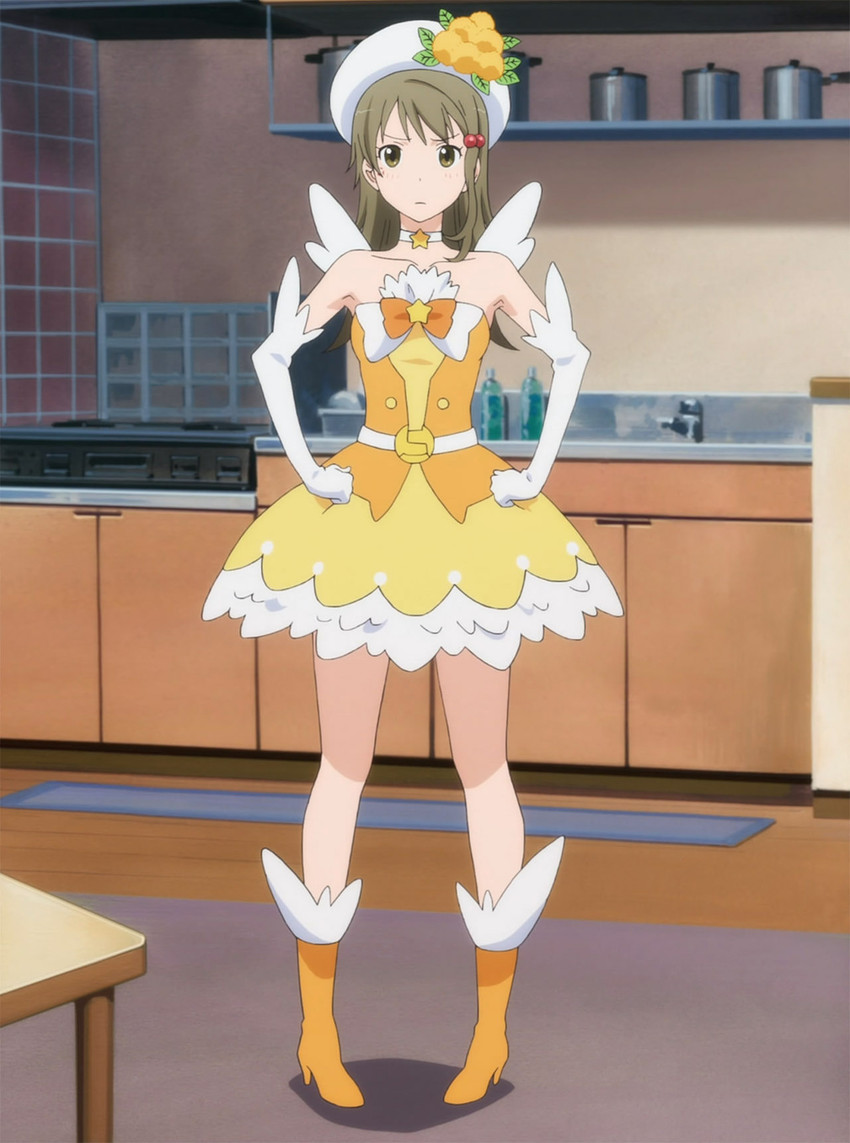 ichimiya touko and mimosa yellow (servant x service and 1 more)
