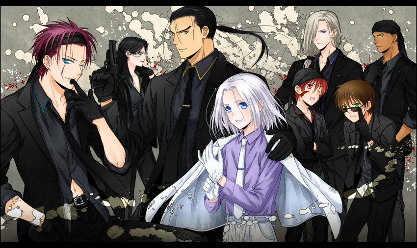 arslan, falangies, daryoon, narsus, alfreed, and 3 more (arslan senki) drawn by yuuno_(yukioka)