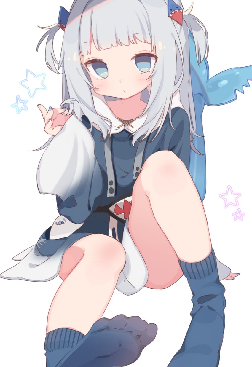 gawr gura (hololive and 1 more) drawn by shiramacu