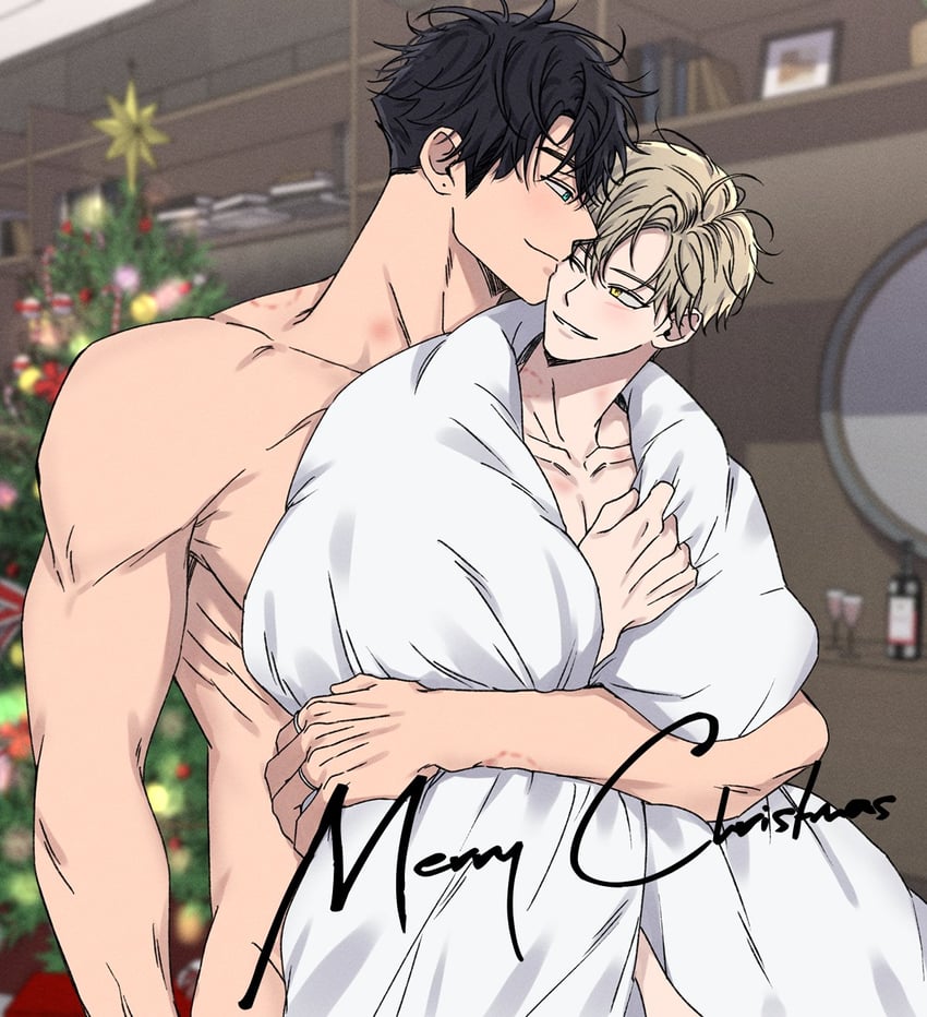 kang woojin and lim haegyung (love jinx) drawn by geonhan