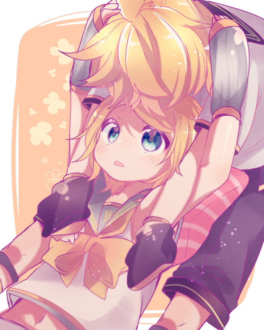 kagamine rin and kagamine len (vocaloid) drawn by aoi_choko_(aoichoco)