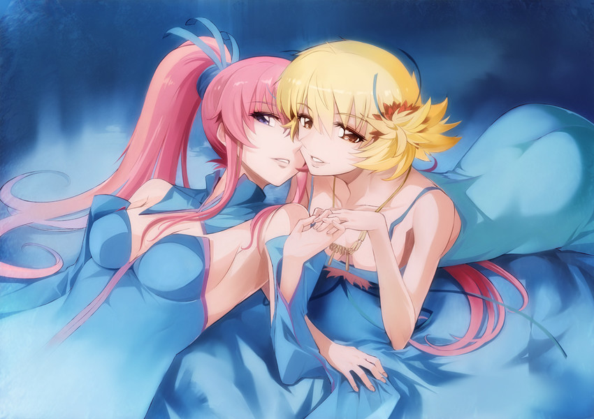 cagalli yula athha and lacus clyne (gundam and 1 more) drawn by miyo_(13th_floor)