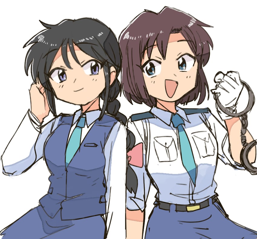 tsujimoto natsumi and kobayakawa miyuki (taiho shichauzo) drawn by tsubobot