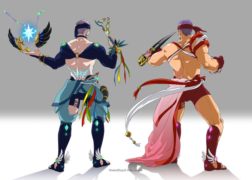 yan and su (gyee) drawn by minato_(mina_20mg) and sho_yumoti