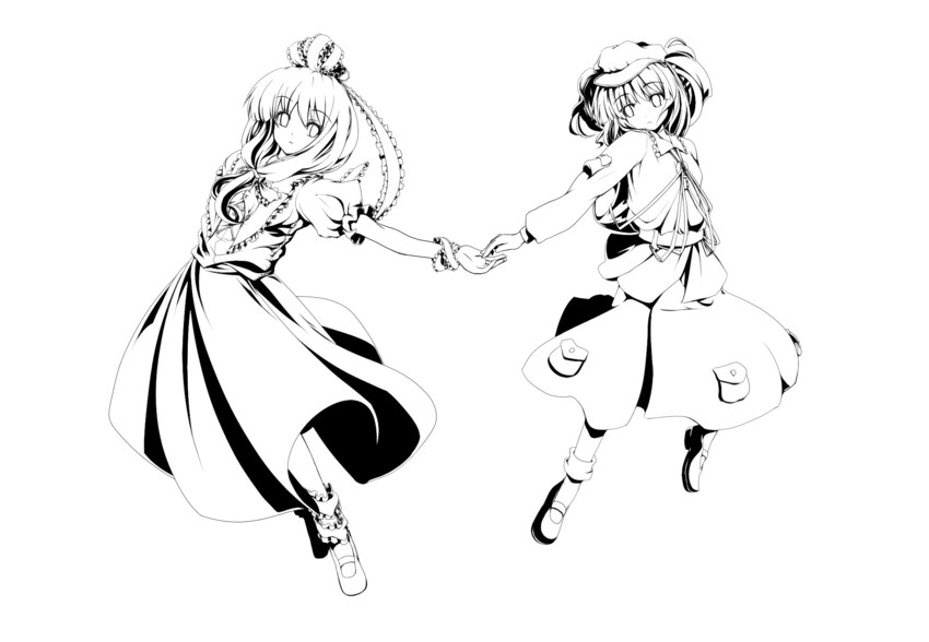 kawashiro nitori and kagiyama hina (touhou) drawn by umarutsufuri