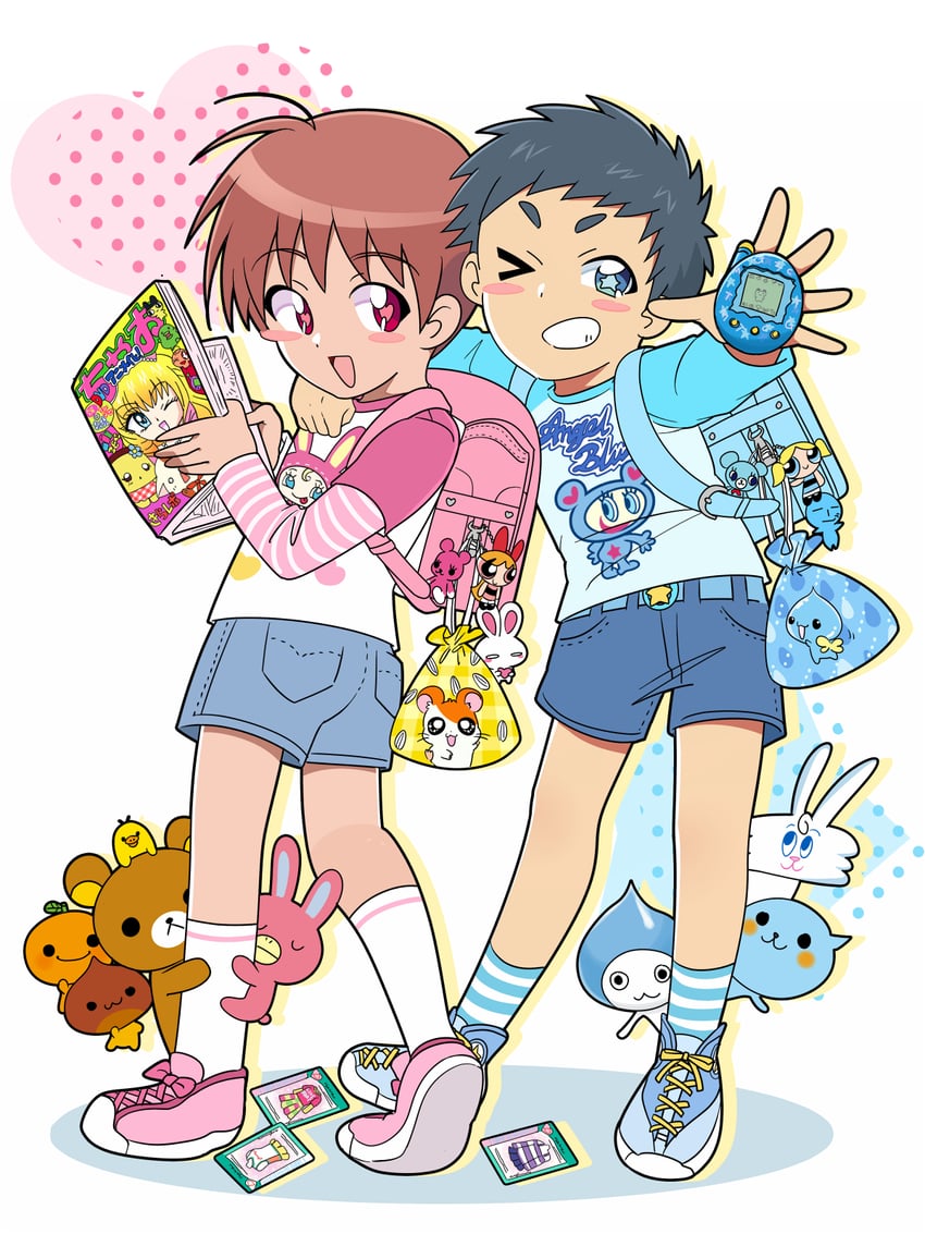 blossom, bubbles, rilakkuma, hamtaro, mametchi, and 10 more (original and 14 more) drawn by ezaki_bisuko
