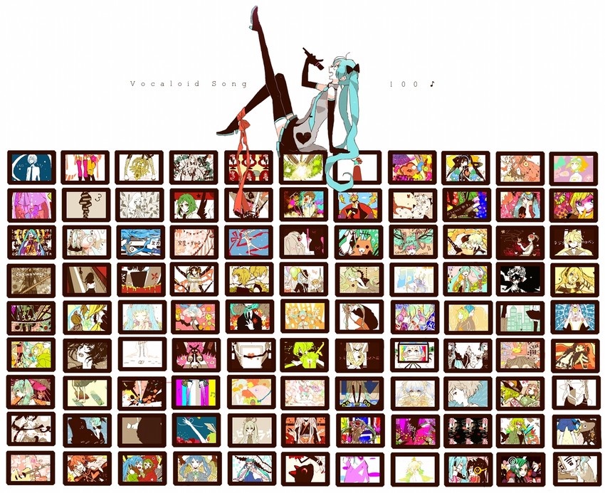hatsune miku, kagamine rin, kagamine len, megurine luka, kasane teto, and 3 more (original and 69 more) drawn by mam233