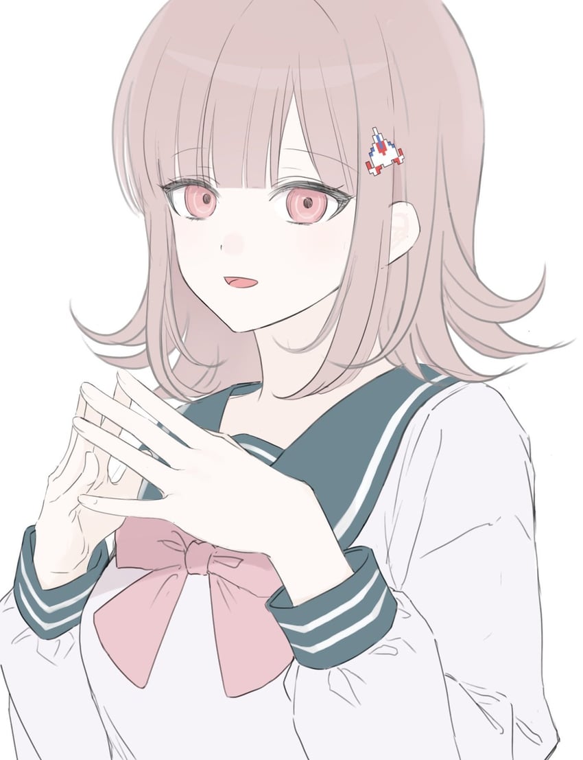 nanami chiaki (danganronpa and 2 more) drawn by ujuui_msmz