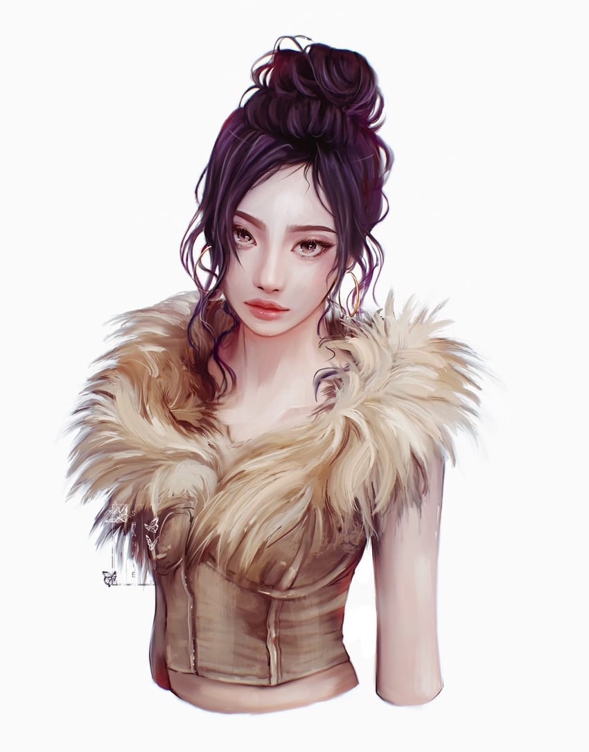 ningning (real life and 1 more) drawn by shanlieart