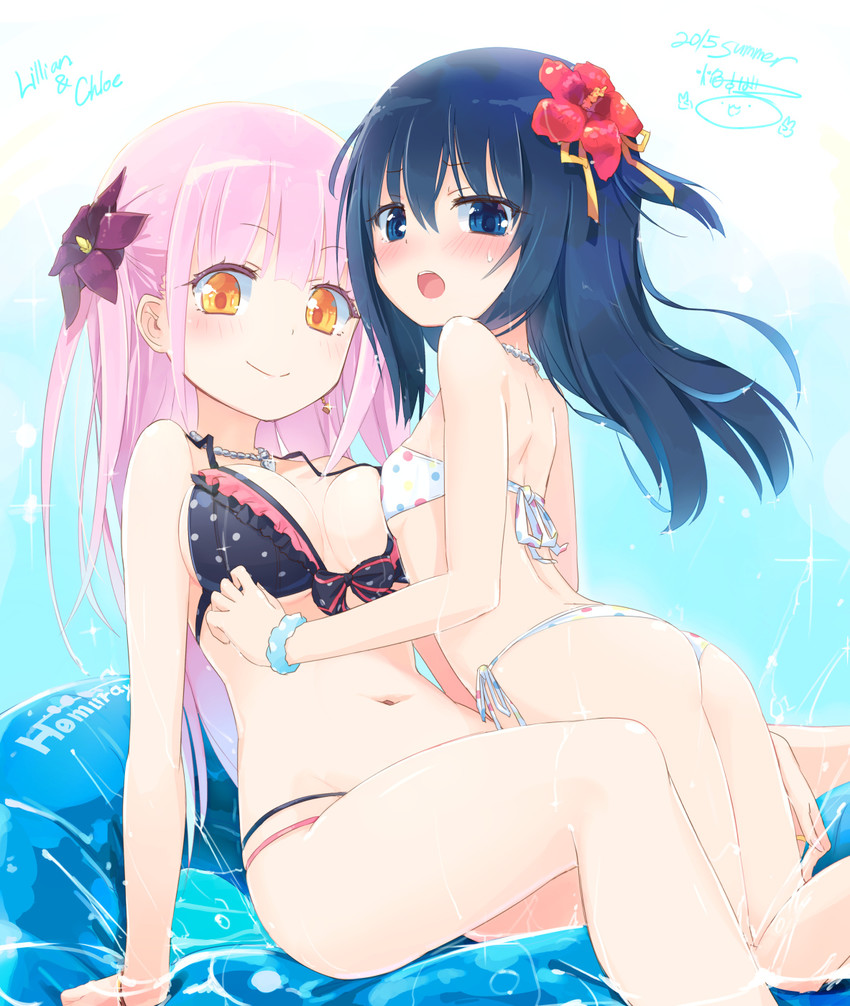 lillian ljungstrom and chloe withers (original) drawn by homura_subaru