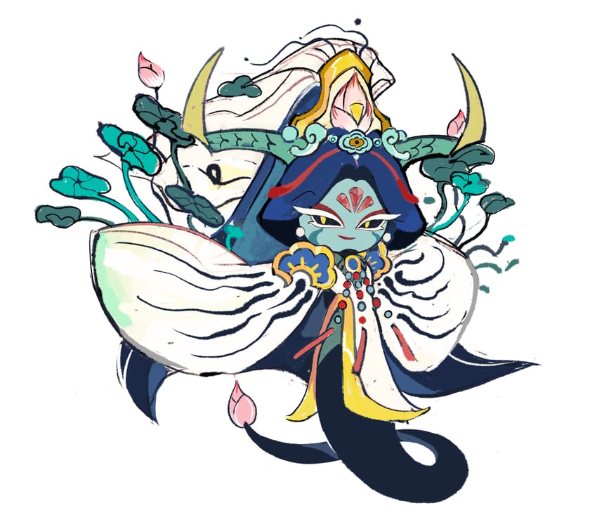 lotus dragon cookie (cookie run and 1 more) drawn by karsin2022