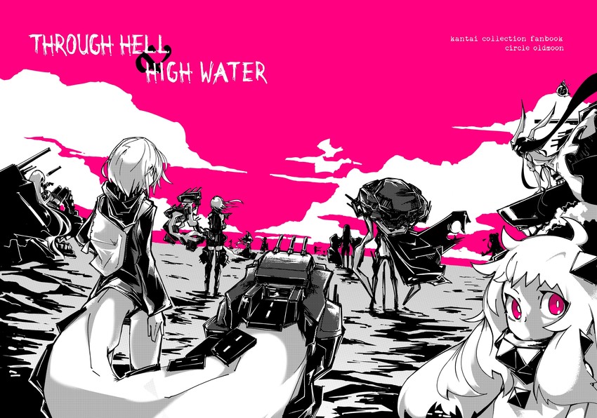 northern ocean princess, wo-class aircraft carrier, re-class battleship, ru-class battleship, destroyer princess, and 4 more (kantai collection) drawn by deel_(rkeg)
