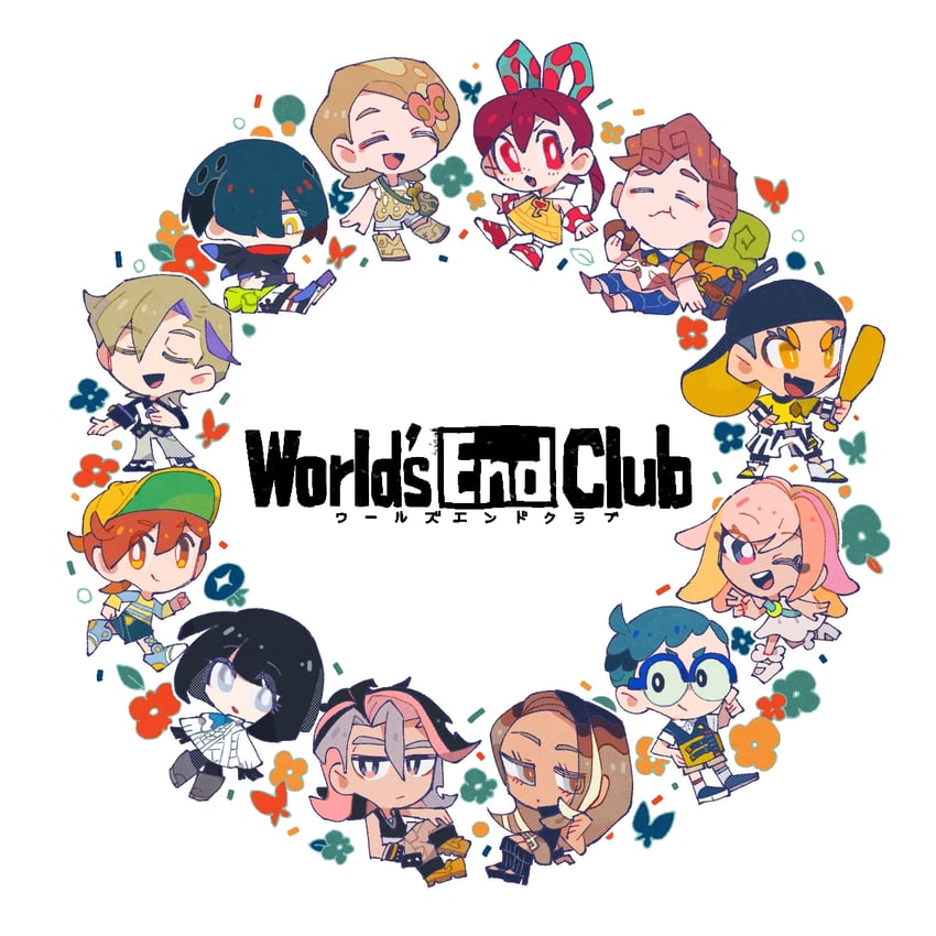 vanilla, nyoro, pochi, yuki, pai, and 7 more (world's end club) drawn by nekopon1478