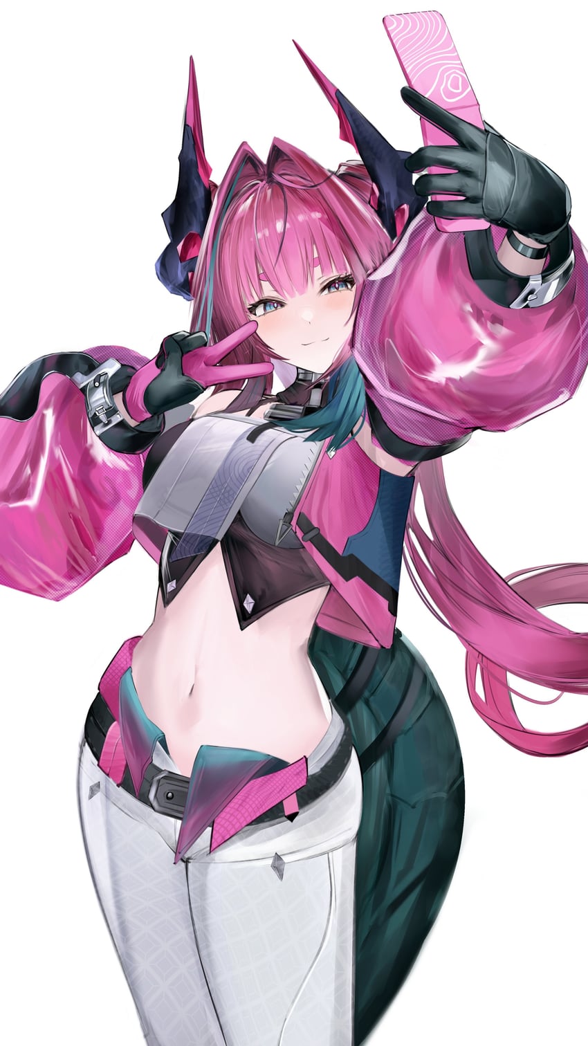 yvonne (arknights and 1 more) drawn by eugle_na