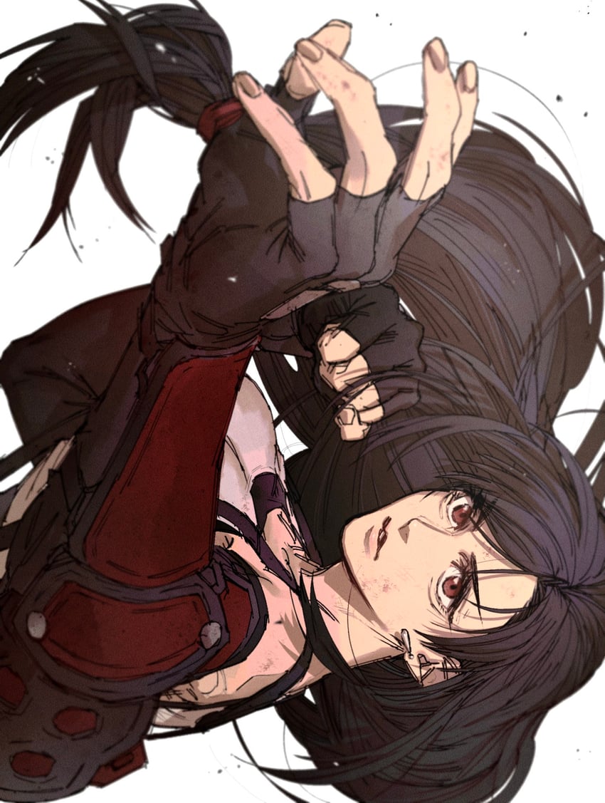 tifa lockhart (final fantasy and 2 more) drawn by inuue15