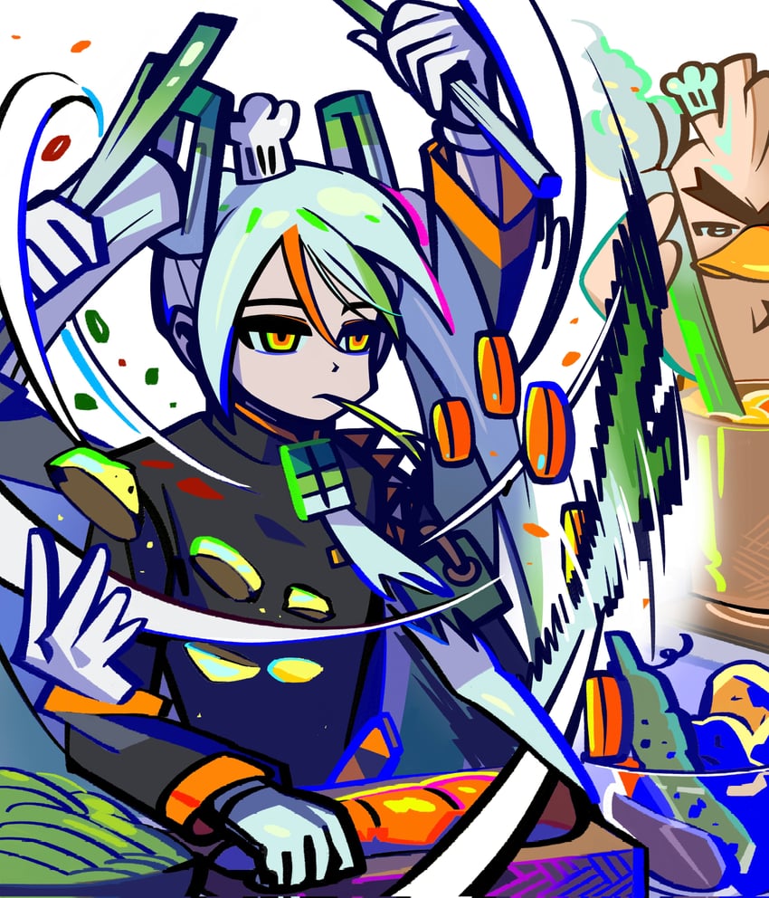 hatsune miku, sirfetch'd, and fighting miku (pokemon and 2 more) drawn by ufxy894g