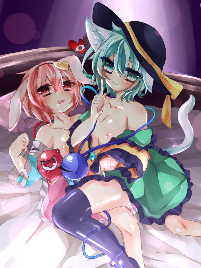komeiji koishi and komeiji satori (touhou) drawn by kaenuco