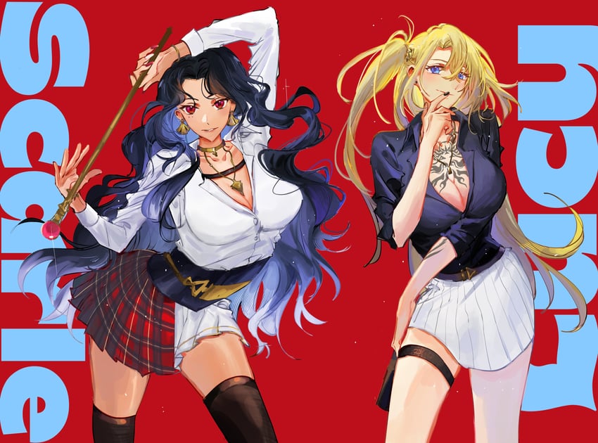 luca kaneshiro and scarle yonaguni (nijisanji and 1 more) drawn by fwly_yuuuuuuuz