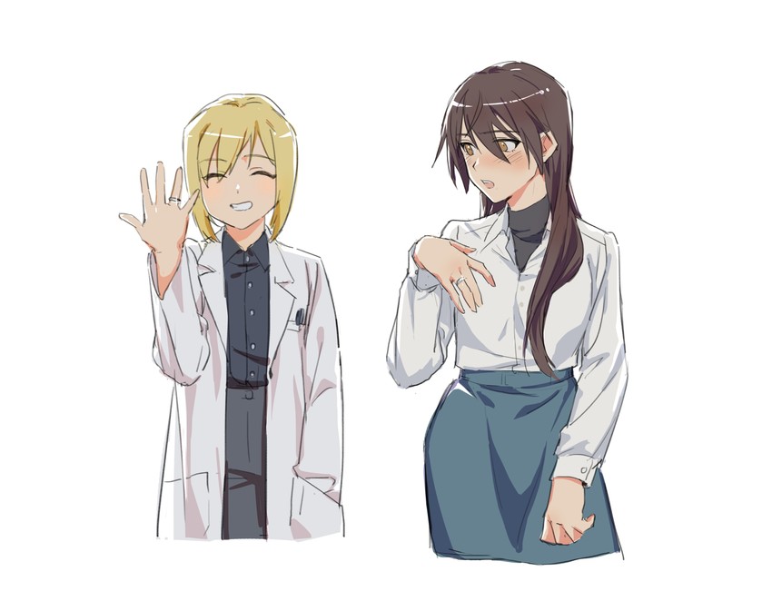 erica hartmann and gertrud barkhorn (world witches series and 1 more) drawn by rekari_(rekari628)