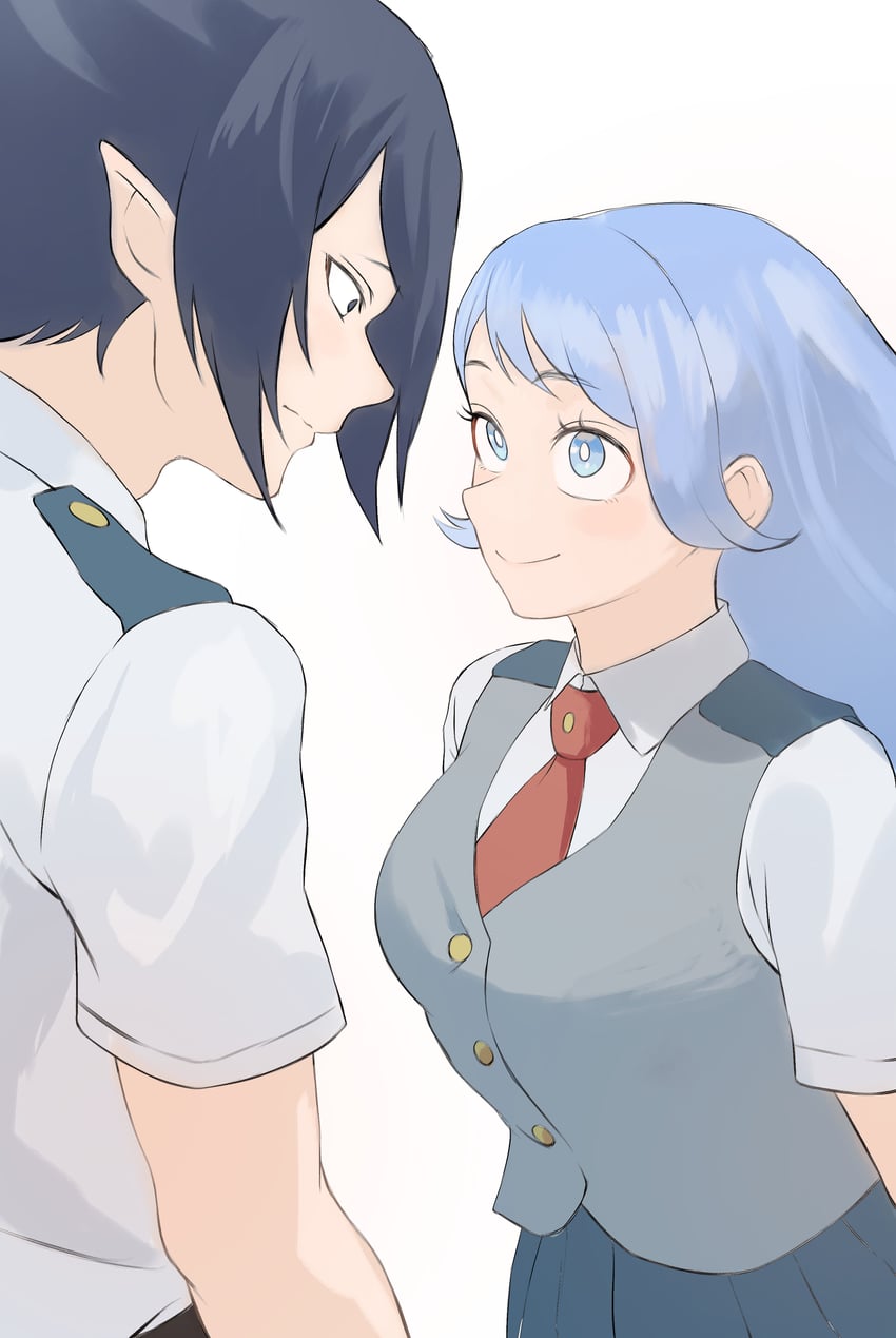 hado nejire and amajiki tamaki (boku no hero academia) drawn by fengling_(furin-jp)