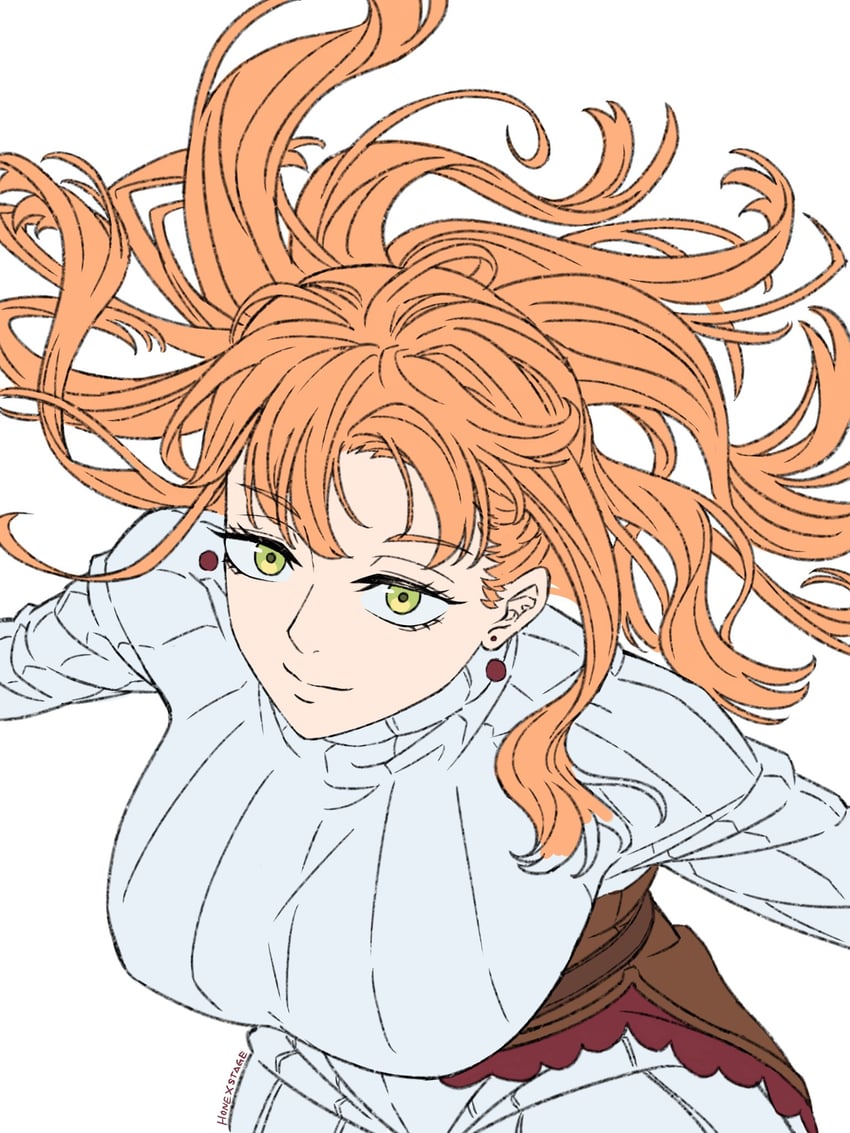 mimosa vermillion (black clover) drawn by honexstage