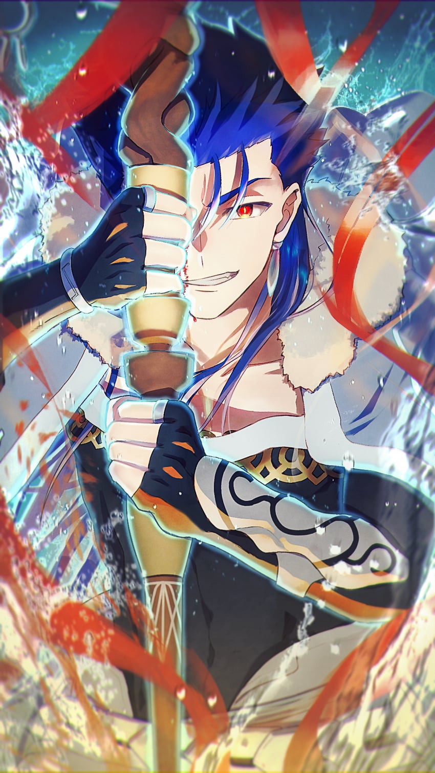 cu chulainn (fate and 1 more) drawn by tamayan_(tmyaaa_tk)