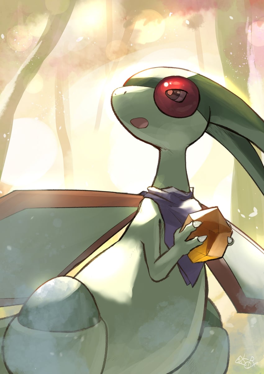 flygon (pokemon and 1 more) drawn by yamaori_(hakkentai_pokedan)