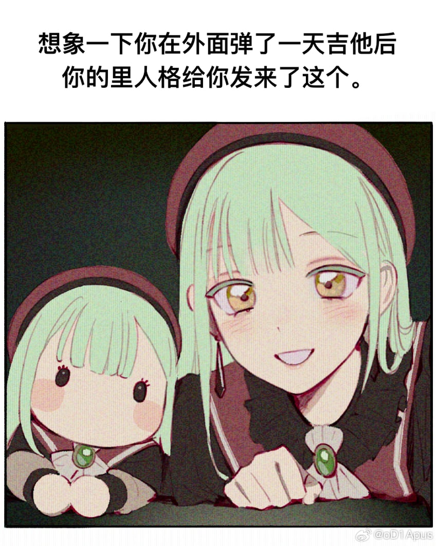 wakaba mutsumi and mortis (bang dream! and 1 more) drawn by g00d1a