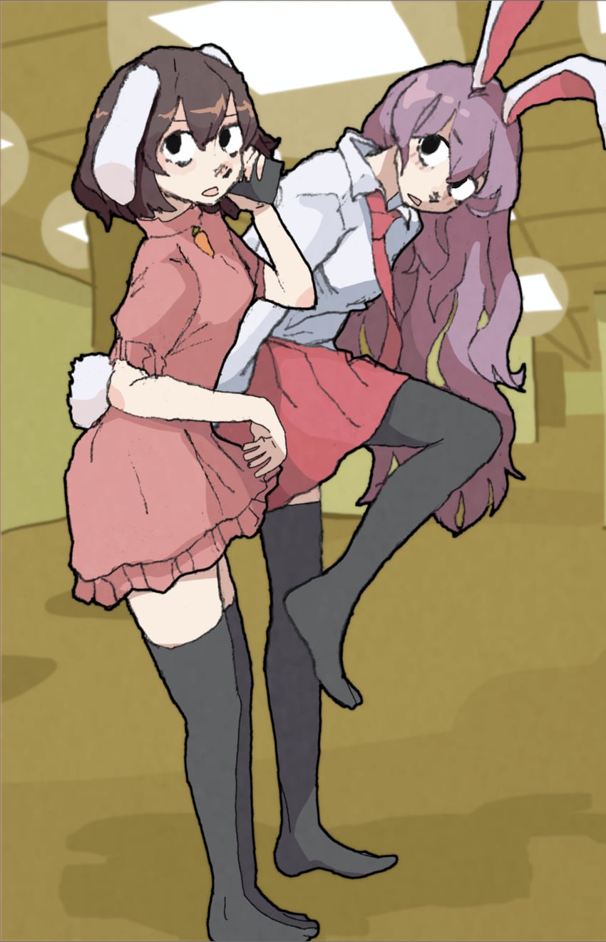 reisen udongein inaba and inaba tewi (touhou and 1 more) drawn by headhonchkrow