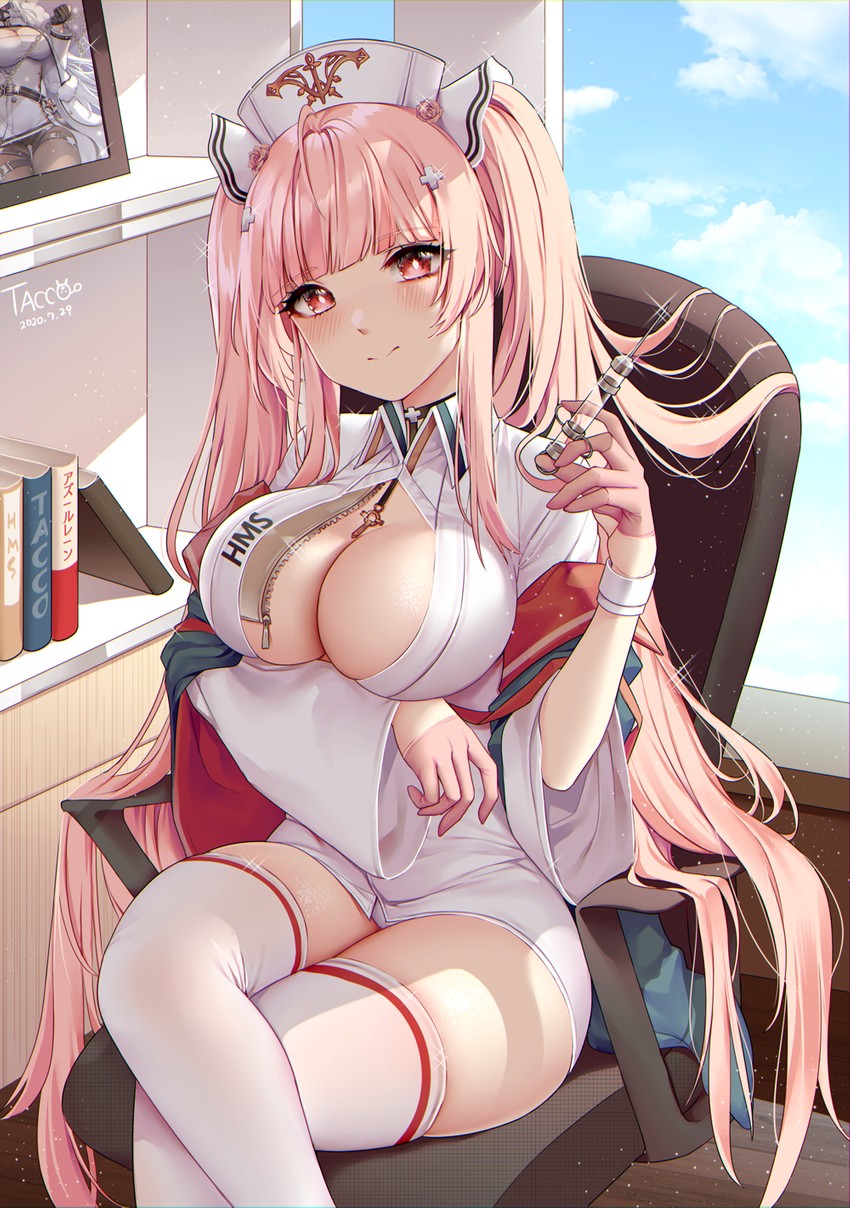 perseus and gangut (azur lane) drawn by tacco_(tikeworld)