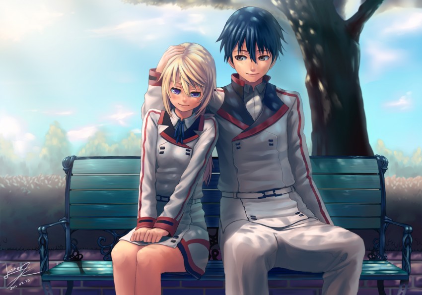 charlotte dunois and orimura ichika (infinite stratos) drawn by lasterk