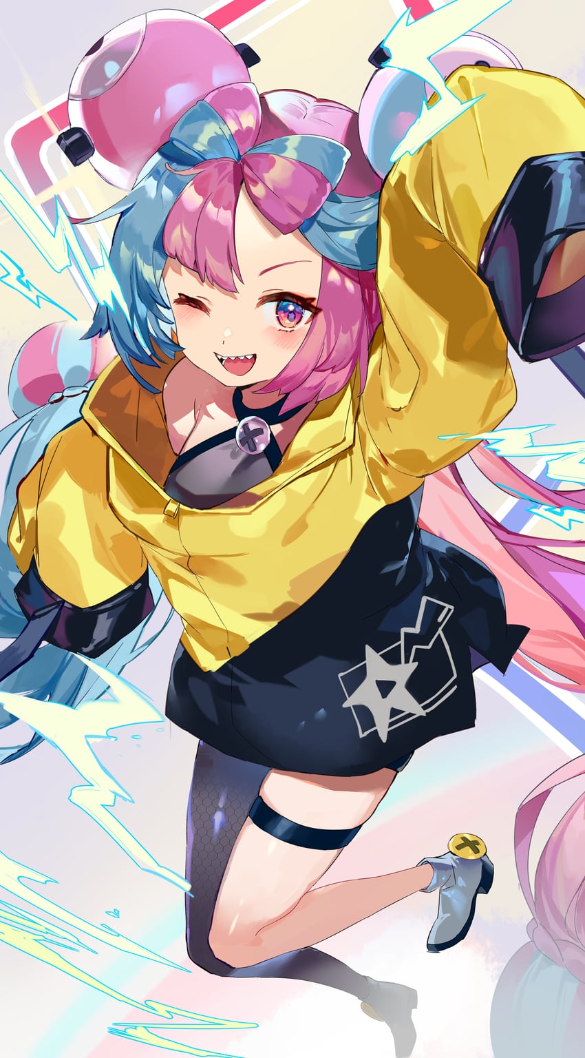 iono (pokemon and 1 more) drawn by karasu_btk