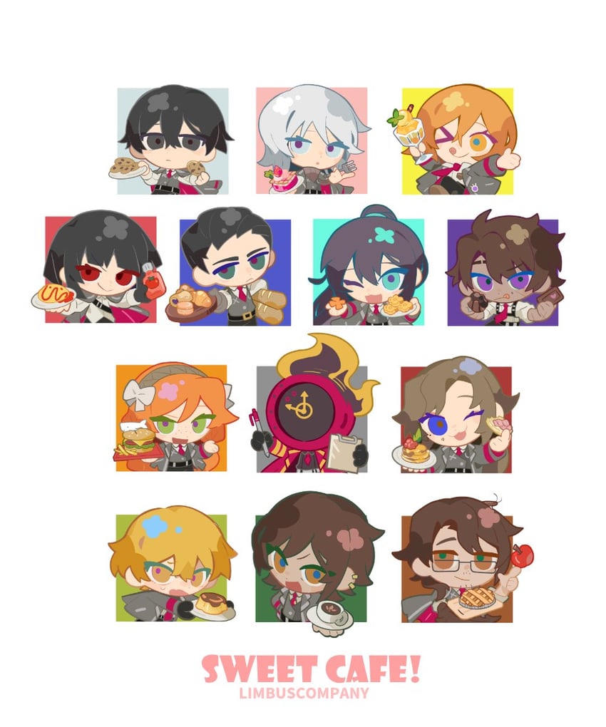 ishmael, don quixote, faust, sinclair, yi sang, and 8 more (project moon and 1 more) drawn by south_ac