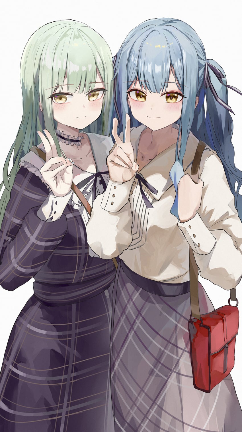 togawa sakiko and wakaba mutsumi (bang dream! and 1 more) drawn by jsscj