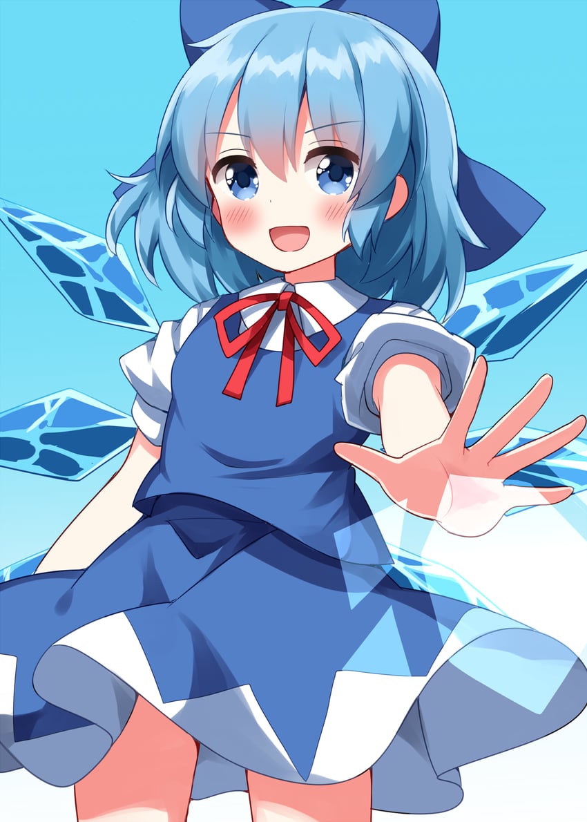 cirno (touhou) drawn by ruu_(tksymkw)