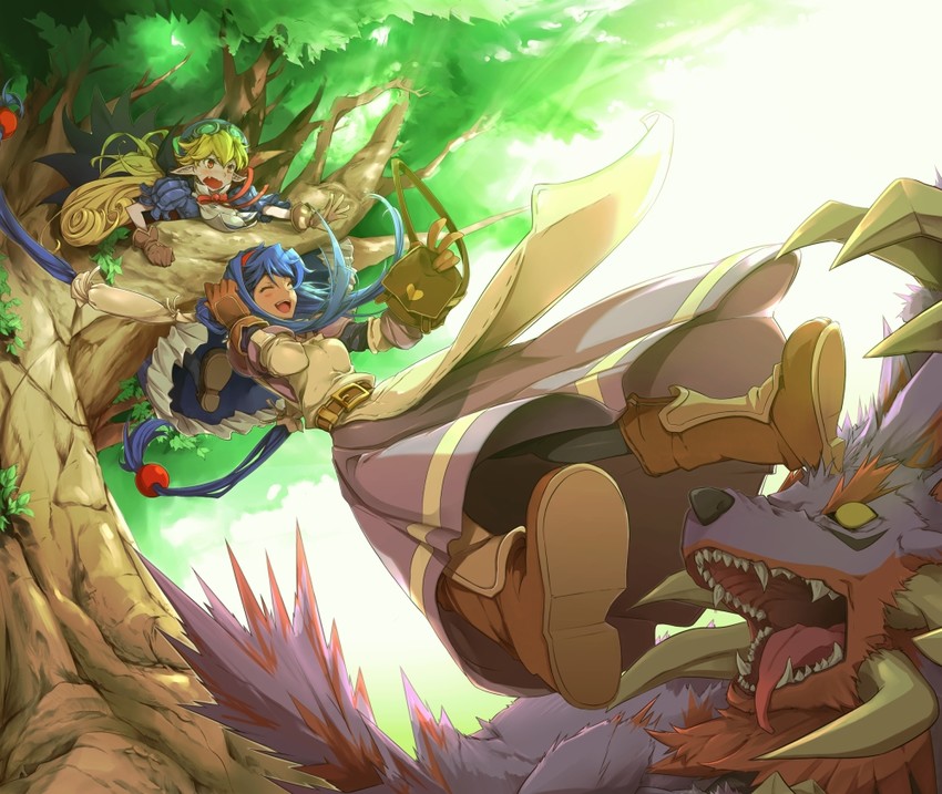 marivel armitage, anastasia valeria, and luceid (wild arms and 1 more) drawn by 3s_(tarariko)